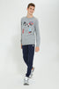 Redtag-Navy-Table-Active-Pant-Joggers-Senior-Boys-9 to 14 Years