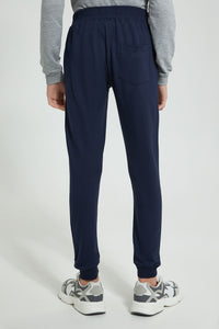 Redtag-Navy-Table-Active-Pant-Joggers-Senior-Boys-9 to 14 Years
