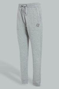 Redtag-Grey-Mel-Table-Active-Pant-Joggers-Senior-Boys-9 to 14 Years