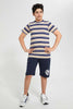 Redtag-Navy-Pull-On-Active-Short-Active-Shorts-Senior-Boys-9 to 14 Years