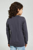 Redtag-Dark-Grey-Space-Print-Crew-Neck-Sweatshirt-Sweatshirts-Boys-2 to 8 Years