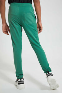 Redtag-Green-Table-Active-Pant-Joggers-Senior-Boys-9 to 14 Years