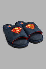 تنزيل الصورة على معرض الصور، Redtag-Navy-Superman-Character-Slipper-Colour:Navy,-Filter:Men&#39;s-Footwear,-Men-Slippers,-New-In,-New-In-Men-FOO,-Non-Sale,-S22A,-Section:Men-Men&#39;s-
