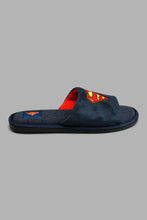 تنزيل الصورة على معرض الصور، Redtag-Navy-Superman-Character-Slipper-Colour:Navy,-Filter:Men&#39;s-Footwear,-Men-Slippers,-New-In,-New-In-Men-FOO,-Non-Sale,-S22A,-Section:Men-Men&#39;s-
