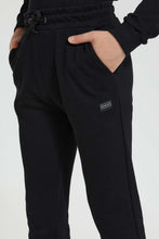 Load image into Gallery viewer, Redtag-Black-Pique-Active-Pant-Joggers-Senior-Boys-9 to 14 Years
