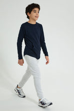 Load image into Gallery viewer, Redtag-Grey-Pique-Active-Pant-Joggers-Senior-Boys-9 to 14 Years
