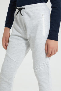 Redtag-Grey-Pique-Active-Pant-Joggers-Senior-Boys-9 to 14 Years