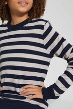 تنزيل الصورة على معرض الصور، Redtag-Bsr-Table-Stripe-Pullover-Pullovers-Senior-Boys-9 to 14 Years
