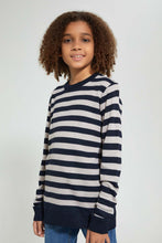 تنزيل الصورة على معرض الصور، Redtag-Bsr-Table-Stripe-Pullover-Pullovers-Senior-Boys-9 to 14 Years
