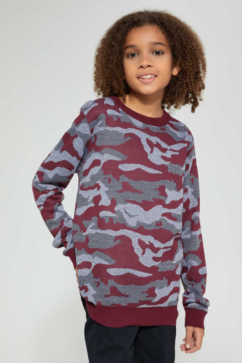 Redtag-Bsr-Table-Jacquard-Pullover-Pullovers-Senior-Boys-9 to 14 Years