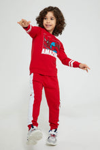 تنزيل الصورة على معرض الصور، Redtag-Red-Spiderman-Jogsuit-Jog-Sets-Boys-2 to 8 Years
