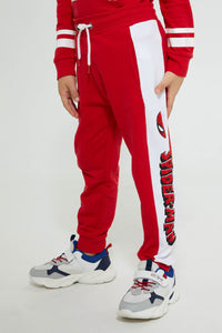 Redtag-Red-Spiderman-Jogsuit-Jog-Sets-Boys-2 to 8 Years