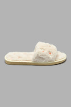 Load image into Gallery viewer, Redtag-Embroidery-Slipper-Colour:Ivory,-Filter:Women&#39;s-Footwear,-New-In,-New-In-Women-FOO,-Non-Sale,-S22A,-Section:Women,-Women-Slippers-Women&#39;s-
