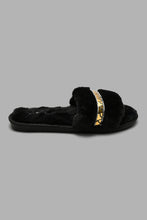 Load image into Gallery viewer, Redtag-Black-Slipper-With-Tape-Detail-Colour:Black,-Filter:Women&#39;s-Footwear,-New-In,-New-In-Women-FOO,-Non-Sale,-S22A,-Section:Women,-Women-Slippers-Women&#39;s-
