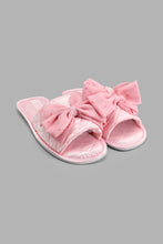 Load image into Gallery viewer, Redtag-Bow-Trim-Slipper-Colour:Pink,-Filter:Women&#39;s-Footwear,-New-In,-New-In-Women-FOO,-Non-Sale,-S22A,-Section:Women,-Women-Slippers-Women&#39;s-
