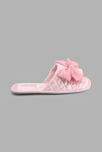 Load image into Gallery viewer, Redtag-Bow-Trim-Slipper-Colour:Pink,-Filter:Women&#39;s-Footwear,-New-In,-New-In-Women-FOO,-Non-Sale,-S22A,-Section:Women,-Women-Slippers-Women&#39;s-
