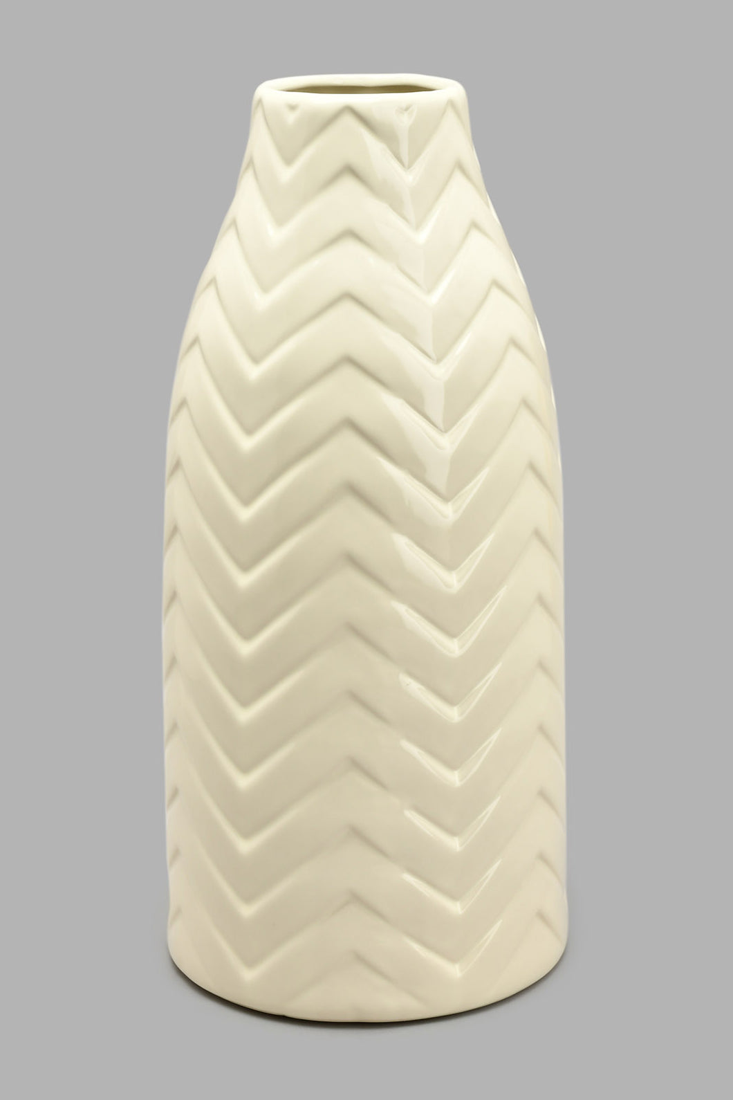 Redtag-Cream-Textured-Medium-Ceramic-Tall-Vase-Vase-Home-Decor-