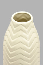 تنزيل الصورة على معرض الصور، Redtag-Cream-Textured-Medium-Ceramic-Tall-Vase-Vase-Home-Decor-
