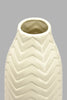 Redtag-Cream-Textured-Medium-Ceramic-Tall-Vase-Vase-Home-Decor-