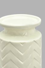 تنزيل الصورة على معرض الصور، Redtag-Cream-Textured-Ceramic-Tall-Candleholder-Candle-Holder-Home-Decor-
