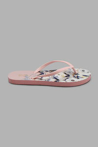 Redtag-Pink-Floral-Print-Flip-Flop-Flip-Flops-Women's-