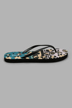 Load image into Gallery viewer, Redtag-Black-Animal-Print-Flip-Flop-Flip-Flops-Women&#39;s-
