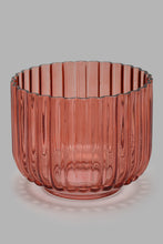 تنزيل الصورة على معرض الصور، Redtag-Orange-Ribbed-Glass-Candle-Holder-(S)-Candle-Holder-Home-Decor-
