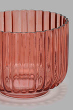 تنزيل الصورة على معرض الصور، Redtag-Orange-Ribbed-Glass-Candle-Holder-(S)-Candle-Holder-Home-Decor-
