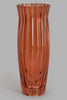 Redtag-Orange-Ribbed-Glass-Tall-Vase-Vase-Home-Decor-