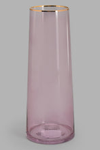 Load image into Gallery viewer, Redtag-Pink-Tall-Golden-Detail-Glass-Vase-Vase-Home-Decor-
