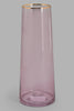 Redtag-Pink-Tall-Golden-Detail-Glass-Vase-Vase-Home-Decor-