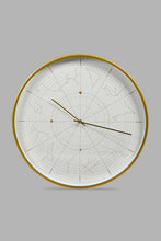 Load image into Gallery viewer, Redtag-Gold-Decorative-Frame-Wall-Clock-Colour:Gold,-Filter:Home-Decor,-HMW-HOM-Wall-Clock,-New-In,-New-In-HMW-HOM,-Non-Sale,-S22A,-Section:Homewares-Home-Decor-
