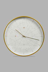 Redtag-Gold-Decorative-Frame-Wall-Clock-Colour:Gold,-Filter:Home-Decor,-HMW-HOM-Wall-Clock,-New-In,-New-In-HMW-HOM,-Non-Sale,-S22A,-Section:Homewares-Home-Decor-