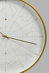 Redtag-Gold-Decorative-Frame-Wall-Clock-Colour:Gold,-Filter:Home-Decor,-HMW-HOM-Wall-Clock,-New-In,-New-In-HMW-HOM,-Non-Sale,-S22A,-Section:Homewares-Home-Decor-