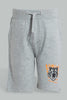 Redtag-Mid-Grey-Elasticated-Shorts-Active-Shorts-Boys-2 to 8 Years