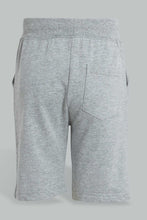 تنزيل الصورة على معرض الصور، Redtag-Mid-Grey-Elasticated-Shorts-Active-Shorts-Boys-2 to 8 Years
