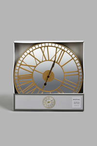 Redtag-Gold-Metal-Mirror-Emblishment-Wall-Clock-Wall-Clock-Home-Decor-