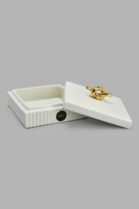 Redtag-White-Gold-Decorative-Box-Artefact-Home-Decor-