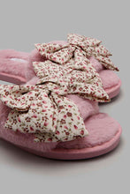 Load image into Gallery viewer, Redtag-Pink-Bow-Trim-Slipper-Mules-Women&#39;s-
