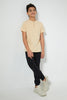 Redtag-Beige-Henley-T-Shirt-Plain-Senior-Boys-9 to 14 Years