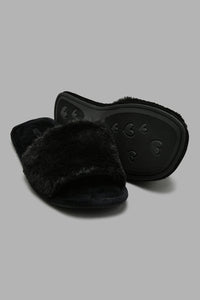 Redtag-Black-Classic-Slipper-Colour:Black,-Filter:Women's-Footwear,-New-In,-New-In-Women-FOO,-Non-Sale,-S22A,-Section:Women,-Women-Slippers-Women's-