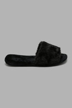 Load image into Gallery viewer, Redtag-Black-Classic-Slipper-Colour:Black,-Filter:Women&#39;s-Footwear,-New-In,-New-In-Women-FOO,-Non-Sale,-S22A,-Section:Women,-Women-Slippers-Women&#39;s-
