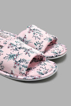 Load image into Gallery viewer, Redtag-Pink-Floral-Satin-Print-Colour:pink,-Filter:Women&#39;s-Footwear,-New-In,-New-In-Women-FOO,-Non-Sale,-S22A,-Section:Women,-Women-Slippers-Women&#39;s-
