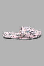 Load image into Gallery viewer, Redtag-Pink-Floral-Satin-Print-Colour:pink,-Filter:Women&#39;s-Footwear,-New-In,-New-In-Women-FOO,-Non-Sale,-S22A,-Section:Women,-Women-Slippers-Women&#39;s-
