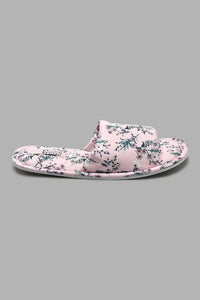 Redtag-Pink-Floral-Satin-Print-Colour:pink,-Filter:Women's-Footwear,-New-In,-New-In-Women-FOO,-Non-Sale,-S22A,-Section:Women,-Women-Slippers-Women's-