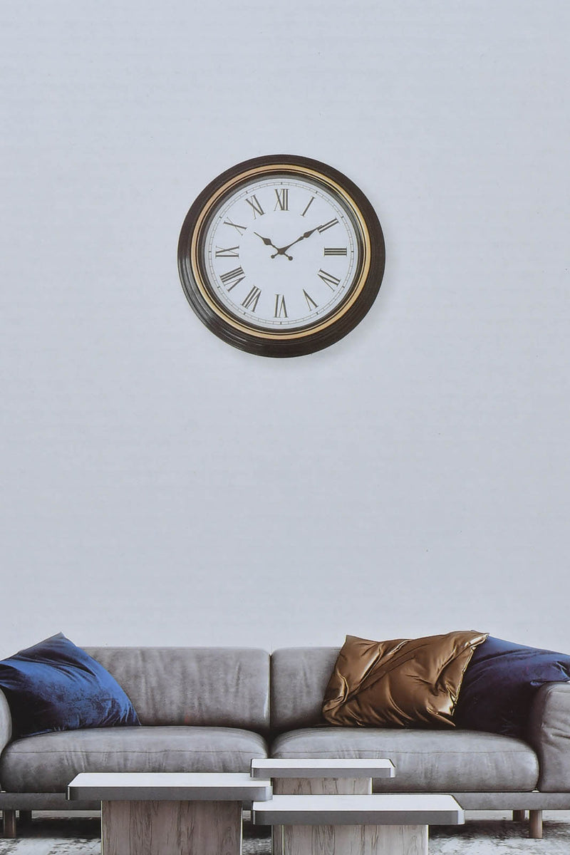 Redtag-Black-Modern-Roman-Wall-Clock-Wall-Clock-Home-Decor-