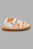 Redtag-Beige-Floral-Strap-Sandal-Sandals-Infant-Girls-1 to 3 Years