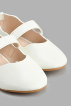 Load image into Gallery viewer, Redtag-White-Shimmery-Ballerina-Ballerinas-Infant-Girls-1 to 3 Years
