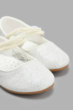 Load image into Gallery viewer, Redtag-White-Glitter-Ballerina-Ballerinas-Infant-Girls-1 to 3 Years
