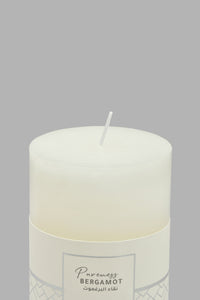 Redtag-Pureness-Bergamot-Scented-Pillar-Candle-Candles-Home-Decor-